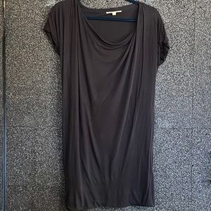 Soft Joie Draped Blouson Short Sleeved Dress Black M